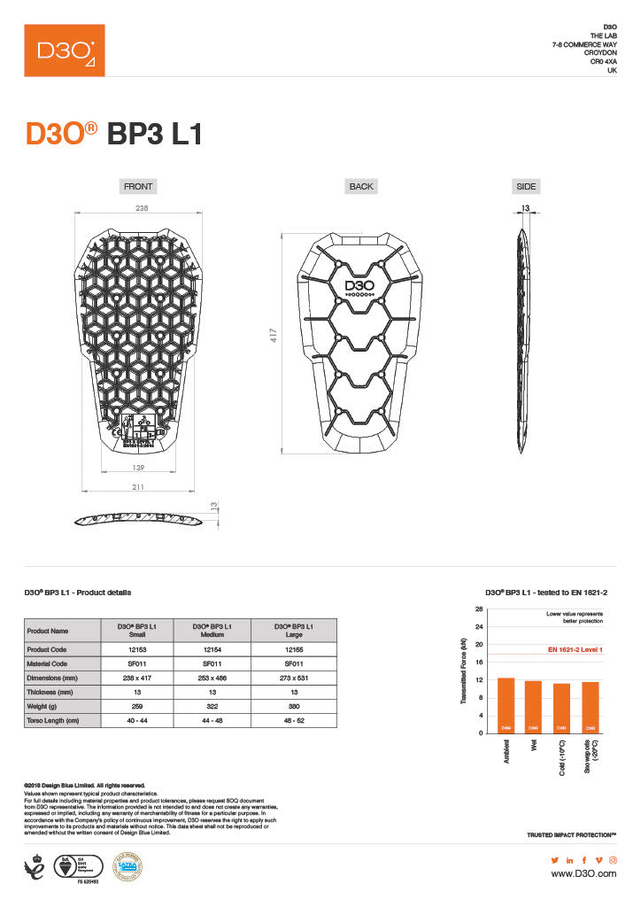 Demon Flexforce X V6 D3O/ XRD Women's Impact Top