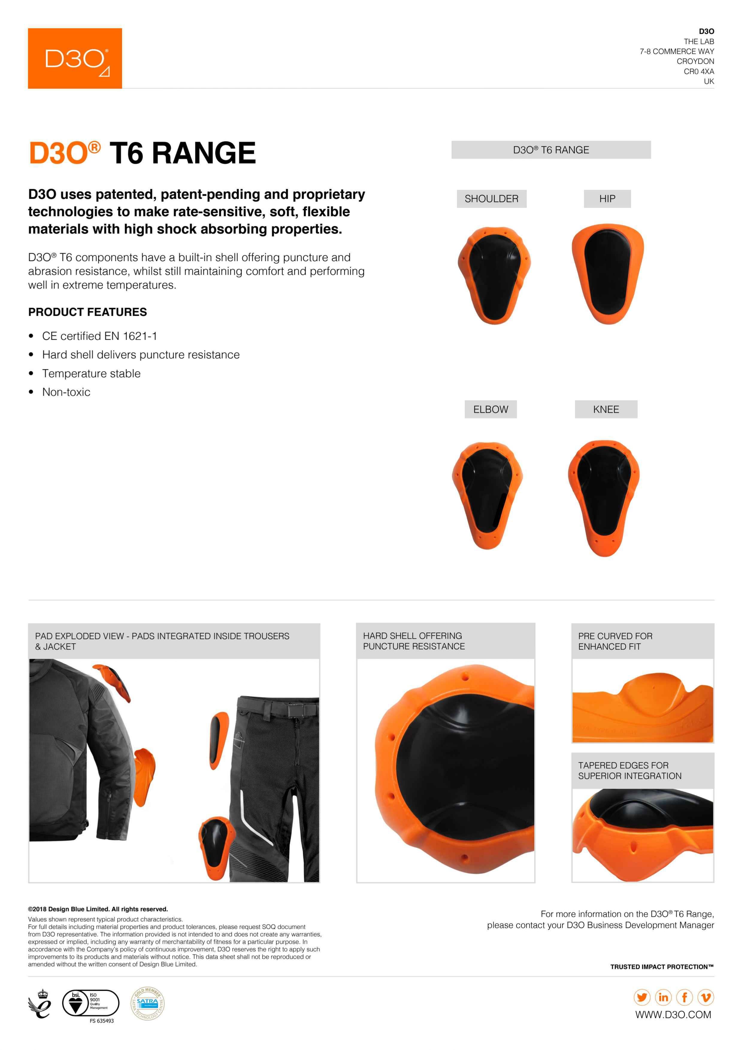 Demon Flexforce X V6 D3O/ XRD Women's Impact Top