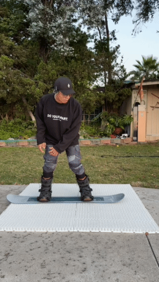 white dry ski mat trick