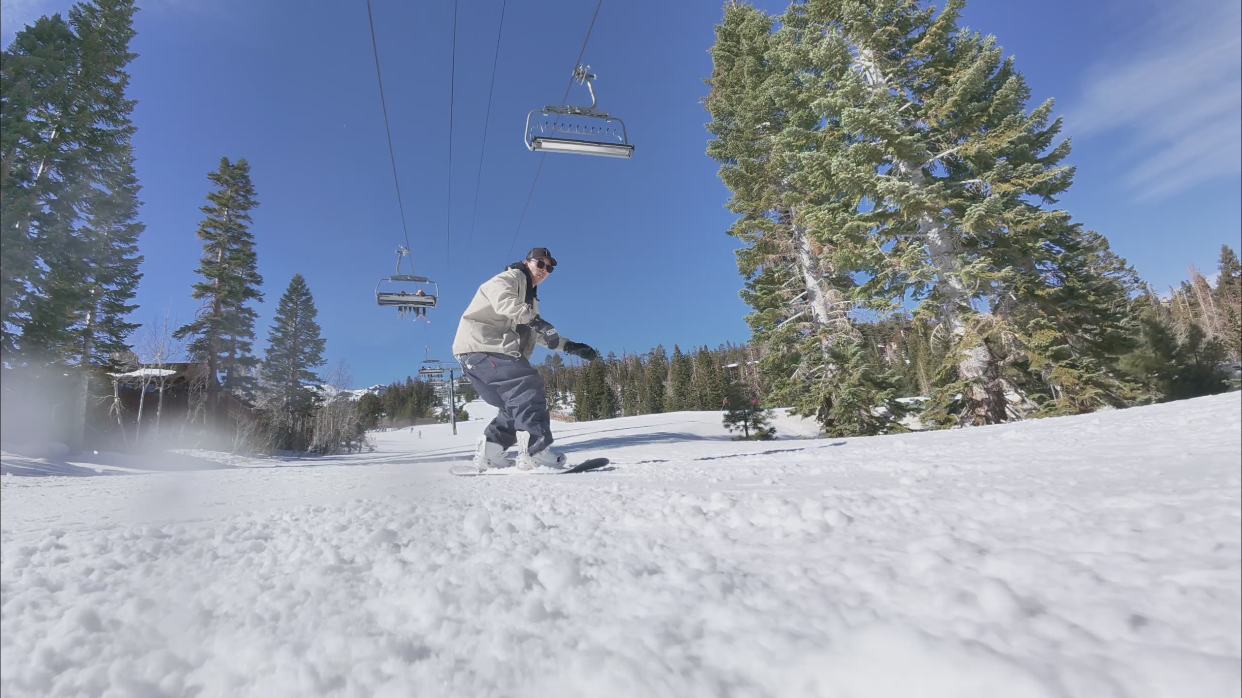 this is the result of using the butter pad dry ski mat for training snowboard groundtricks